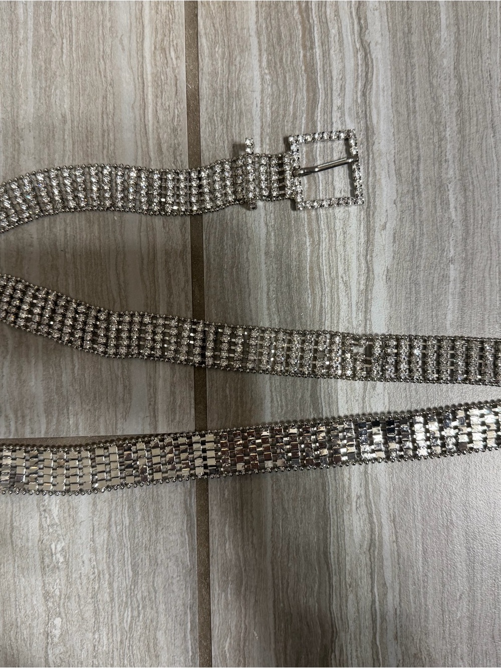 Sparkling Silver rhinestone Belt - Women Accessories